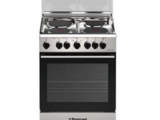 Bompani Free Standing Cooker, 60Cm, 4 Hot Plates, Electric Oven & Grill, Glass Lid, Stainless Steel  ESSE60044EIX