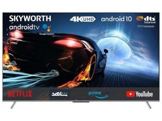 Skyworth 86 Inch TV 4K UHD Smart Android 10.0 With Smart Google Assistant Chromecast Built In Smart LED Slim Design, Black  86SUC9500